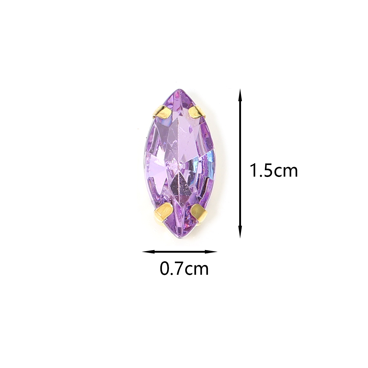 50 قطعة شكل عين الحصان المقاوم - مراجعة Sew On Rhinestone وسعره
