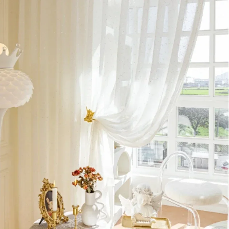 الستائر الفرنسية الشفافة لغرفة - مراجعة Sequin Fabric Panel وسعره