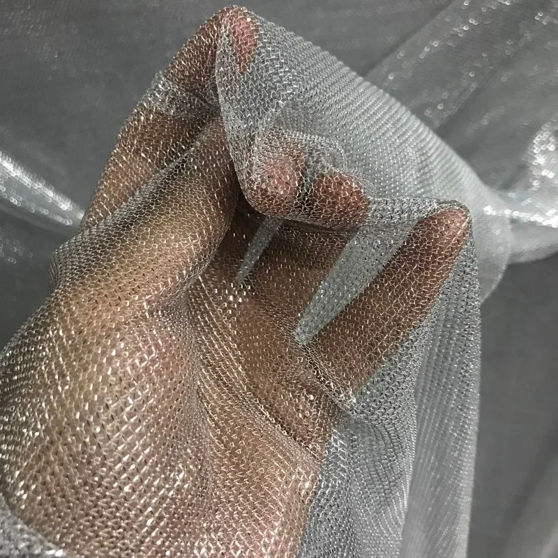 قماش شبكي مرن للخياطة ، خفيف ا - مراجعة Crystal Mesh Fabric وسعره