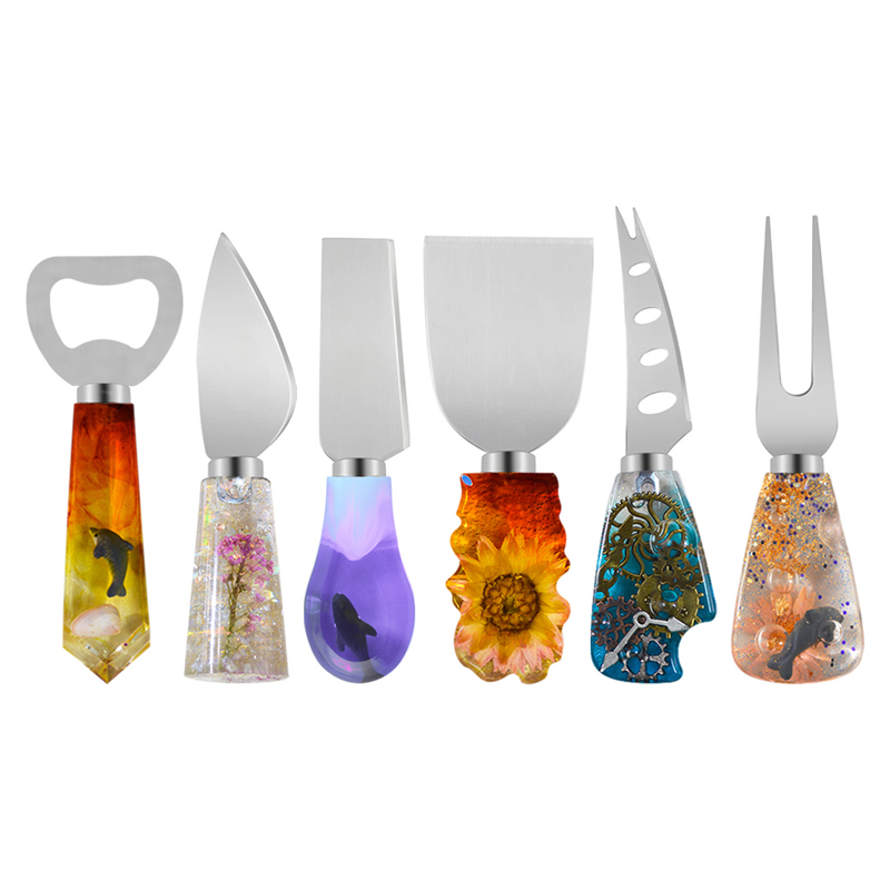 DM379 شوكة وسكينة مقبض الراتنج - مراجعة Craft Embellishment Storage وسعره