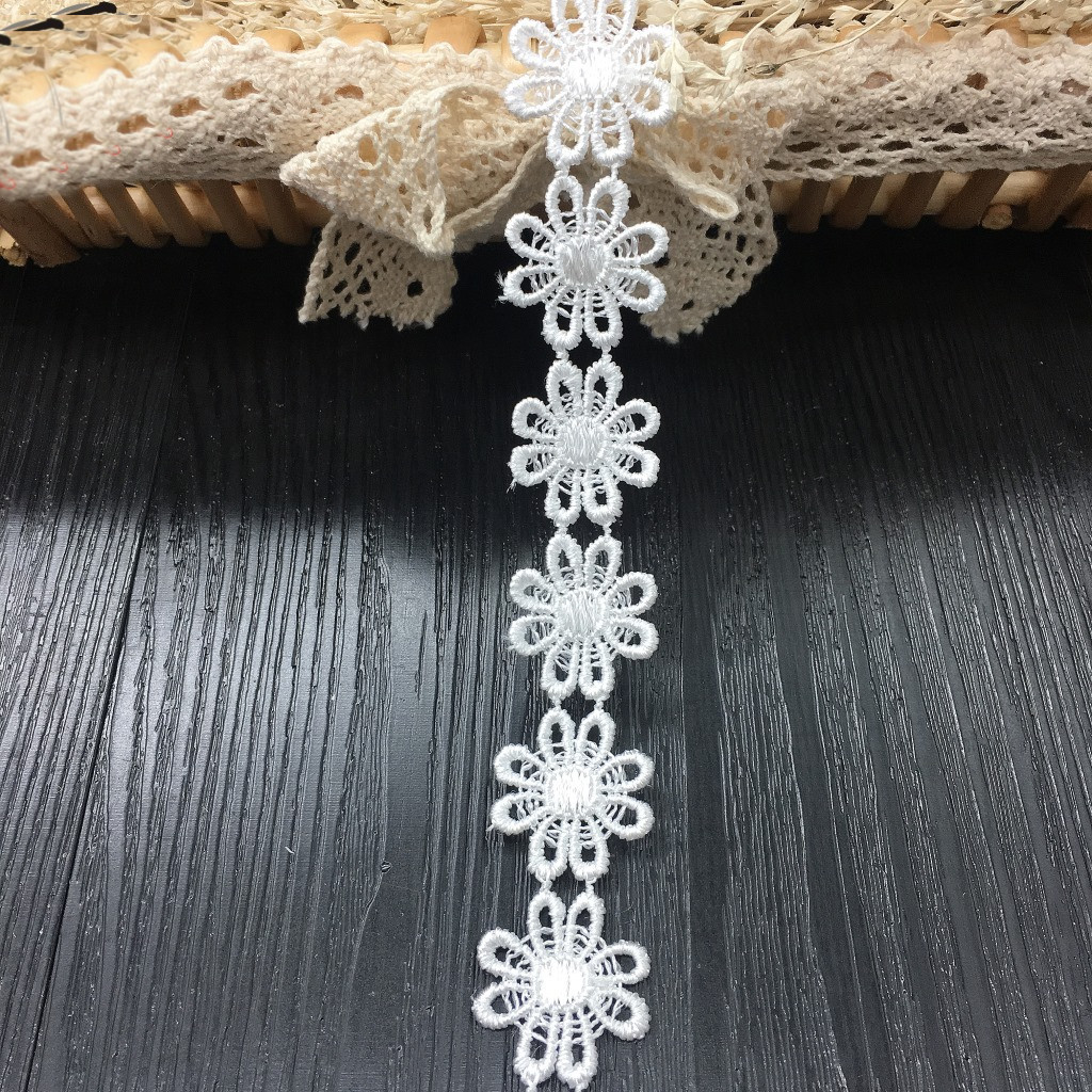 لطيف الجوف الزهور الملابس الدا - مراجعة Lace Ribbon Trim وسعره