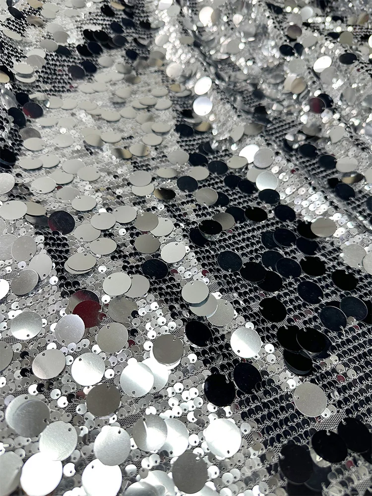 نسيج الترتر شبكة لتقوم بها بنف - مراجعة Crystal Mesh Fabric وسعره
