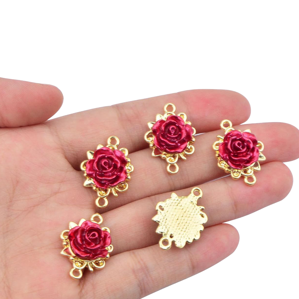 5/10 قطع من حلقات الورد ثلاثية - مراجعة Embellishment Crafts وسعره