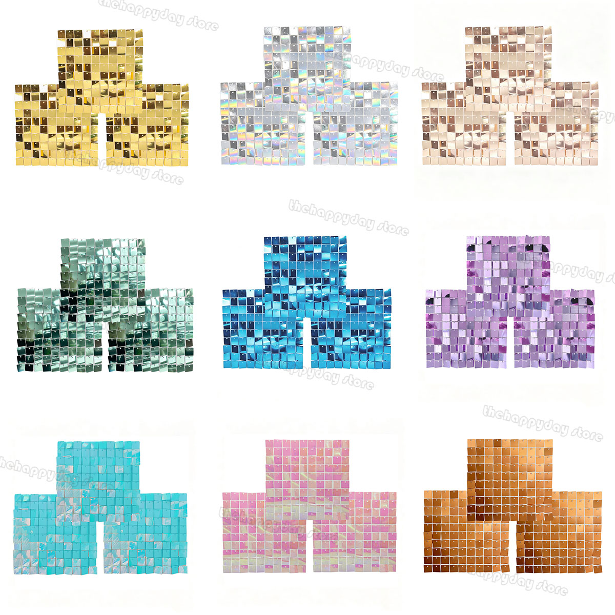 18-3 قطع من ألواح الخلفية اللا - مراجعة Sequin Fabric Panel وسعره