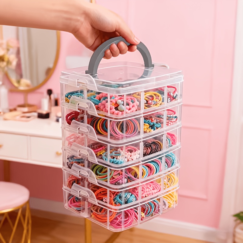 صندوق تخزين شفاف من 5 طبقات مع - مراجعة Craft Embellishment Storage وسعره