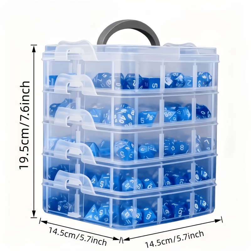 صندوق تخزين شفاف من 5 طبقات مع - مراجعة Craft Embellishment Storage وسعره