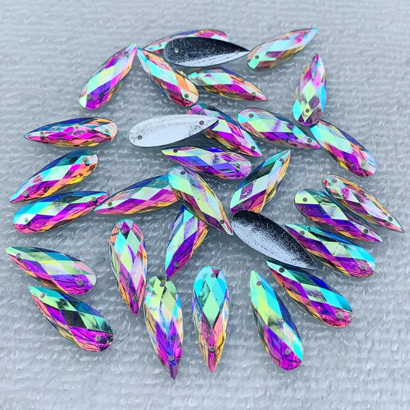 40 قطعة من أحجار الراين البيضا - مراجعة Sew On Rhinestone وسعره